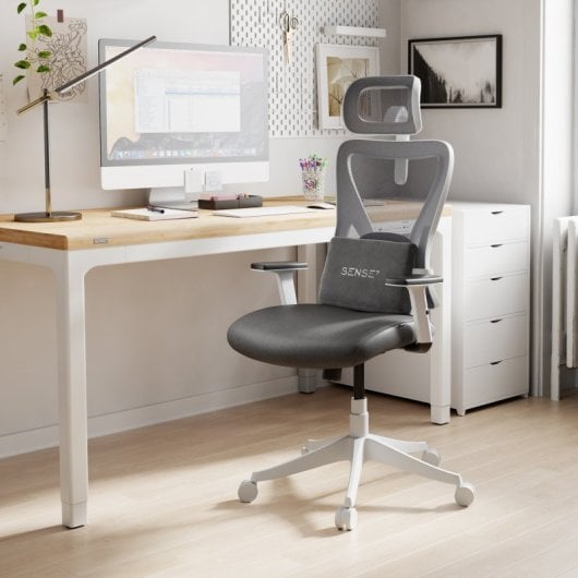 Silla de oficina Sense7 TONE Reposabrazos 4D Respaldo de Malla Ajustable Ergonomía 130kg