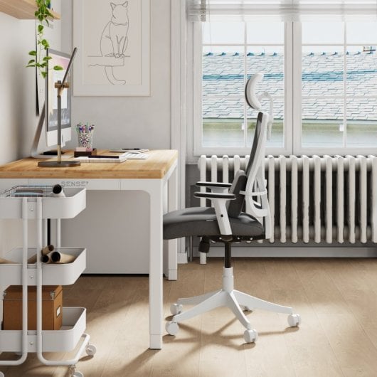 Silla de oficina Sense7 TONE Reposabrazos 4D Respaldo de Malla Ajustable Ergonomía 130kg