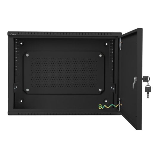 Bastidor de pared Lanberg WAF1-5203-04-00B 4U 60kg IP20 Negro Rieles Montaje con cierre