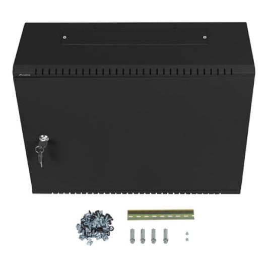 Bastidor de pared Lanberg WAF1-5203-04-00B 4U 60kg IP20 Negro Rieles Montaje con cierre