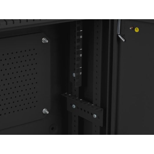 Bastidor de pared Lanberg WAF1-5203-04-00B 4U 60kg IP20 Negro Rieles Montaje con cierre