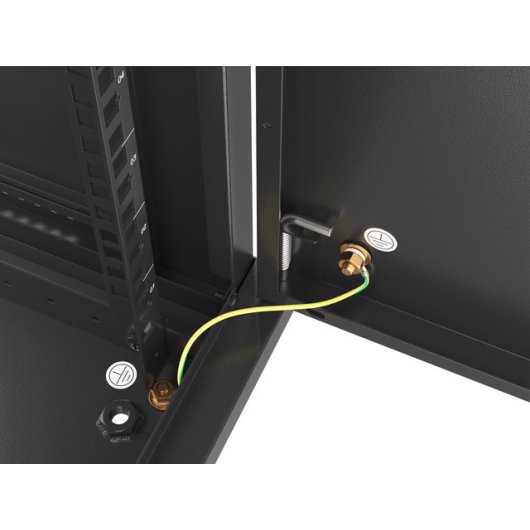 Bastidor de pared Lanberg WF01-6409-00B 9U 60kg 19'' Acero Negro IP20 Autoinstalable