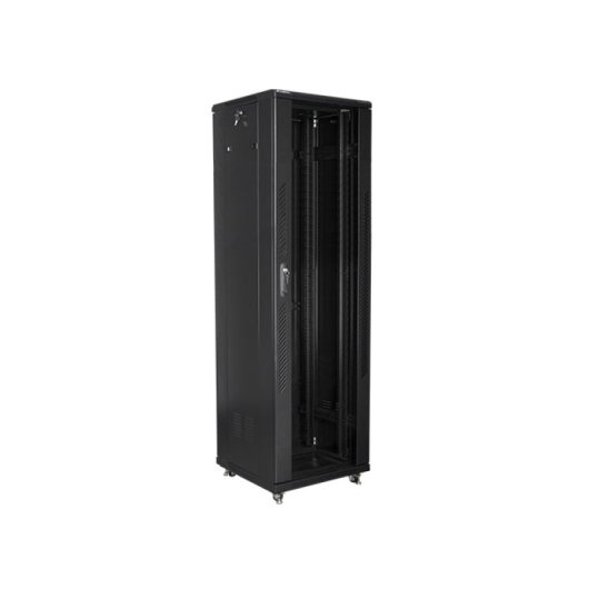 Rack independiente Lanberg FF01-6642-12B 42U 800kg Acero Ventilación IP20 Negro
