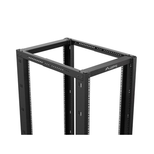 Rack abierto Lanberg OR01-6022-B 22U 19" 600kg acero autoinstalable negro 1000x600x1229mm