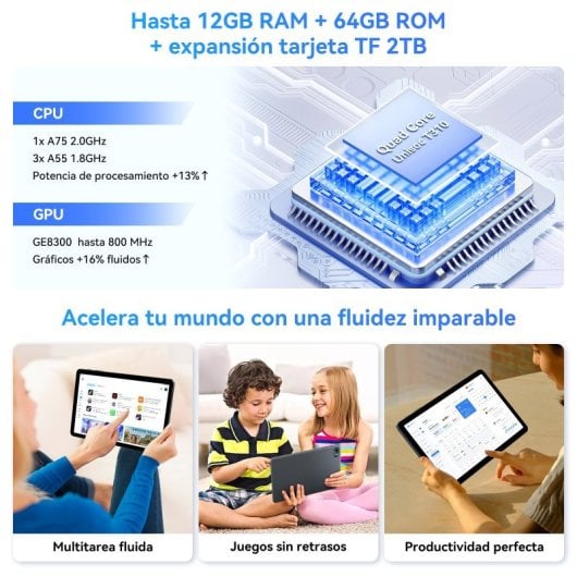 TABWEE T80 10″ 64GB WiFi 5G/2.4Ghz
