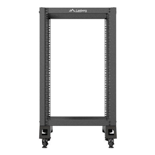 Rack Lanberg OR01-6818-B 18U Preto Capacidade 600 kg com Rodízios Rack