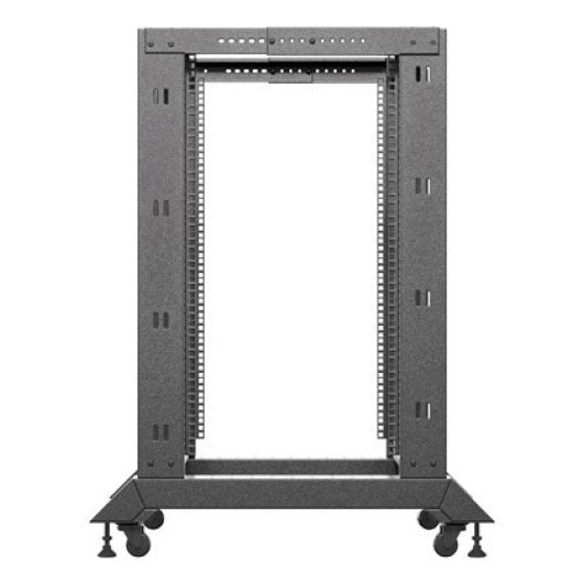 Rack Lanberg OR01-6818-B 18U Preto Capacidade 600 kg com Rodízios Rack