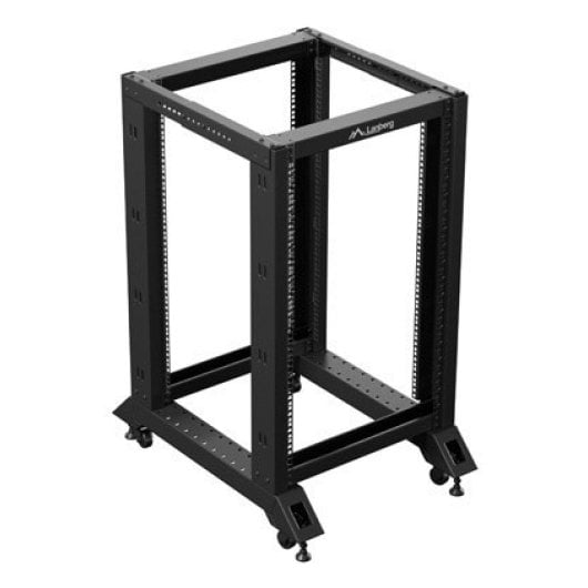 Rack Lanberg OR01-6818-B 18U Preto Capacidade 600 kg com Rodízios Rack
