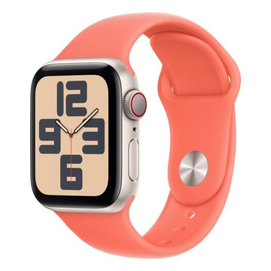 Bracelet en fluoroélastomère orange Apple MDRT4ZM/A pour Apple Watch 38 mm, 40 mm et 41 mm