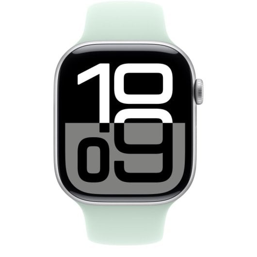 Apple MDT94ZM/A Aquamarin Fluorelastomer Clip-On-Armband, kompatibel mit Apple Watch 44–49 mm