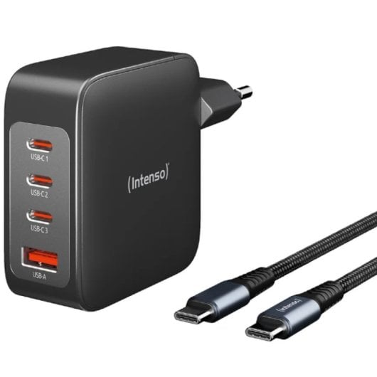 Adaptador de corriente Intenso 7814010 140W 21V USB Tipo-C Universal 2m Negro