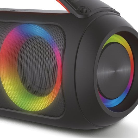 Tragbare kabellose Lautsprecher von Haeger, 40 W, Bluetooth, USB-C und MicroSD, Schwarz