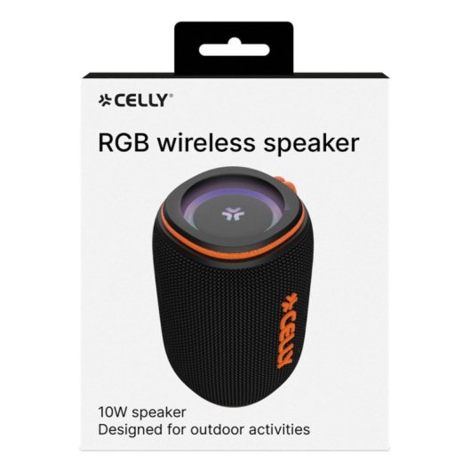 Altavoces Celly Portátil Inalámbrico 10W USB-C RGB micrófono y batería 1500mAh