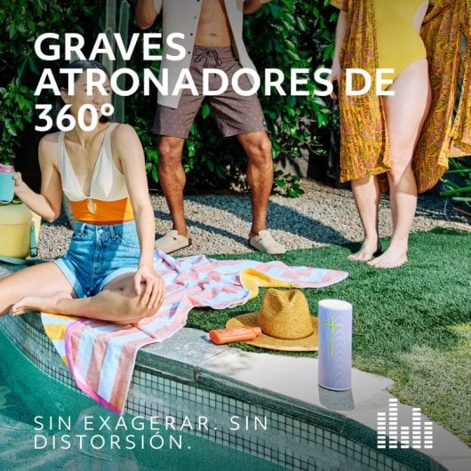 Altavoz Ultimate Ears MEGABOOM 4 Portátile Inalámbrico 91dB Bluetooth USB-C Alcance 45m Negro