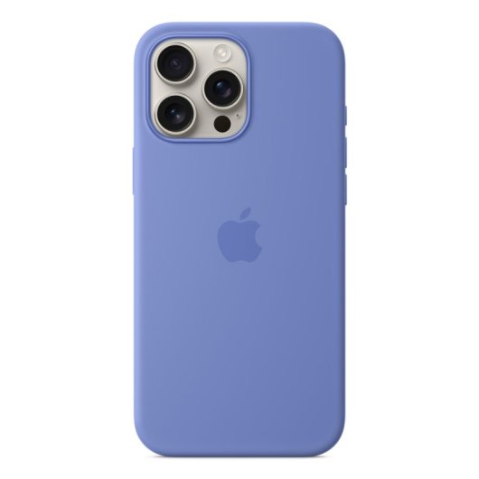 Funda Apple iPhone 16 Pro Max MagSafe silicona reciclada púrpura recubrimiento zafiro