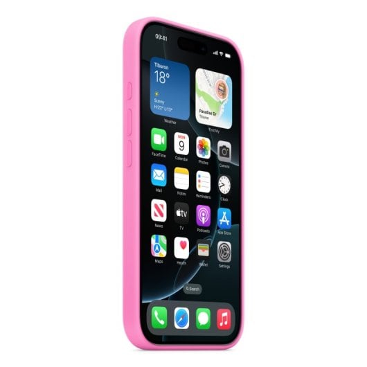 Funda Apple MDFX4ZM/A iPhone 16 Pro MagSafe silicona reciclada rosa 6.7?