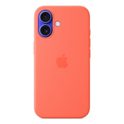 Custodia Apple MDGN4ZM/A in silicone MagSafe per iPhone 16, 6,1", arancione, in microfibra riciclata