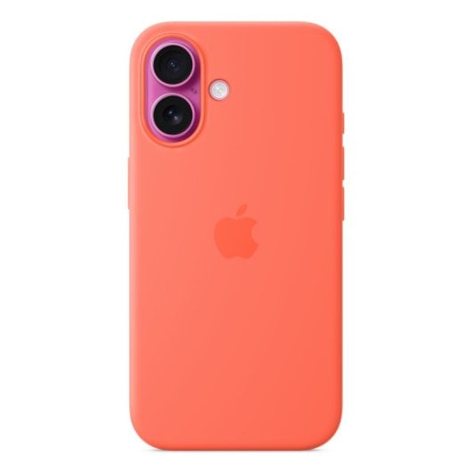 Custodia Apple MDGN4ZM/A in silicone MagSafe per iPhone 16, 6,1", arancione, in microfibra riciclata