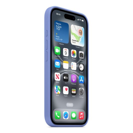 Funda Apple MDGQ4ZM/A iPhone 16 MagSafe Púrpura Silicona Reciclada 6.1”