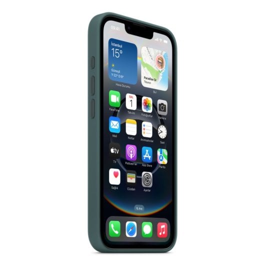 Capa Apple MD3X4ZM/A iPhone 16e Silicone Reciclado Verde 6.1” Premium Touch