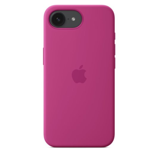 Funda de silicona Apple iPhone 16e microfibra interior 6.1? Fucsia reciclada