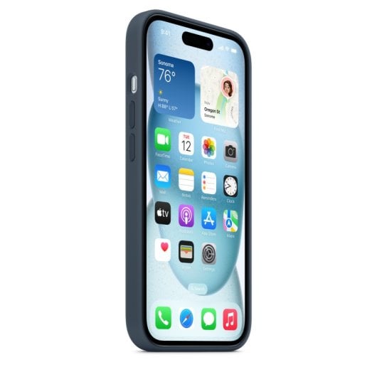 Coque Apple MXPF3ZM/A pour iPhone 15 6,1″ Monochrome Bleu marine