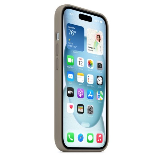 Funda Apple MXPG3ZM/A para iPhone 15 6.1? Gris pardo