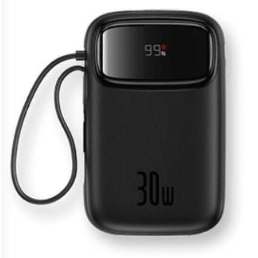 Powerbank Baseus Qpow 2 10000 mAh 30W Schwarz Power Delivery Schnellladung