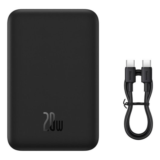 Cargador Baseus Magnetic Mini 20000mAh Power Delivery 20W Inalámbrico Negro