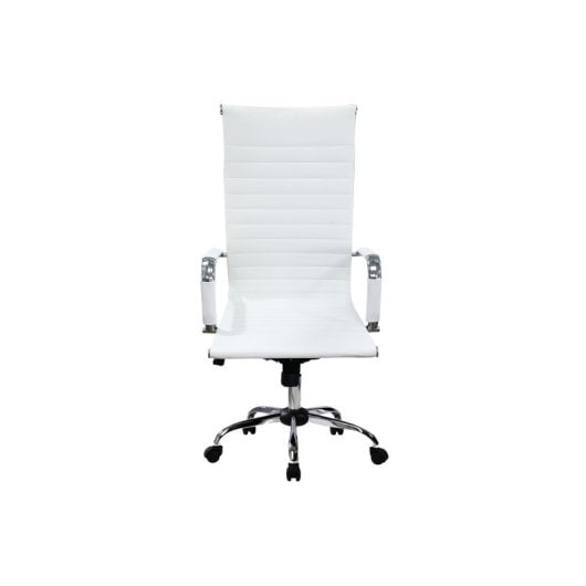 Silla de oficina Equip 651017 acolchada blanca algodón polipiel nylon REACH