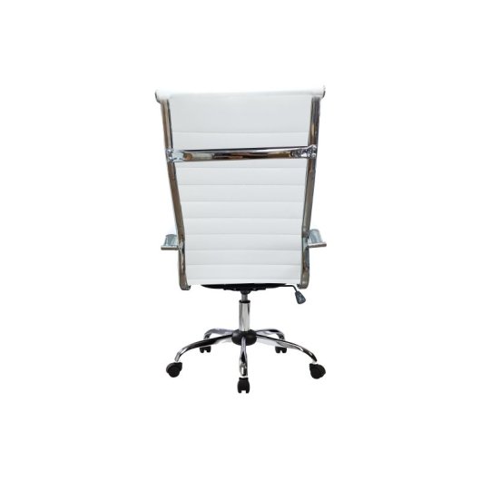 Silla de oficina Equip 651017 acolchada blanca algodón polipiel nylon REACH