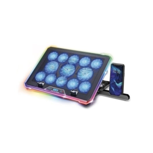 Spirit of Gamer AIRBLADE 1300 RGB base de refrigeração para computador 43,2 cm (17") Preto