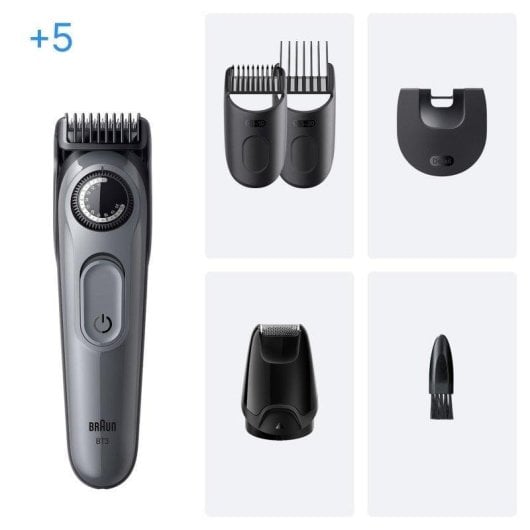Bartschneider Braun BeardTrimmer 3 BT3560 Kabellos 50min Nur Trockenrasur 40 Einstellungen 2 Aufsteckkämme