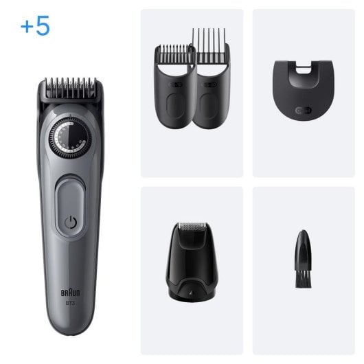 Bartschneider Braun BeardTrimmer 3 BT3560 Kabellos 50min Nur Trockenrasur 40 Einstellungen 2 Aufsteckkämme