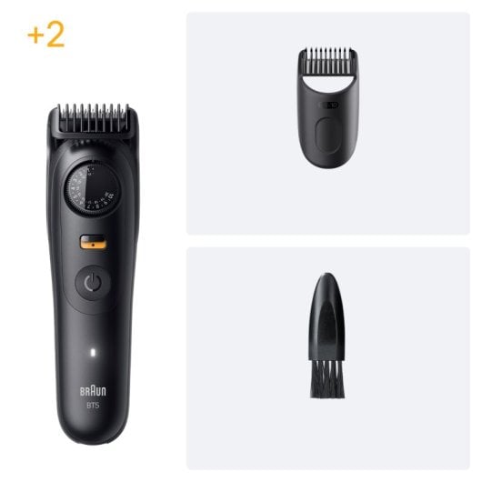 Recortadora Braun BeardTrimmer 5 BT5500 Lavable Ion-Litio 20 longitudes Negro