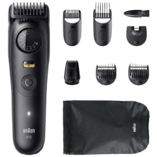 Regolabarba Viso Braun BT5560 Senza Filo 120min Wet&Dry 40 Impostazioni 2 Pettini Ricarica Rapida