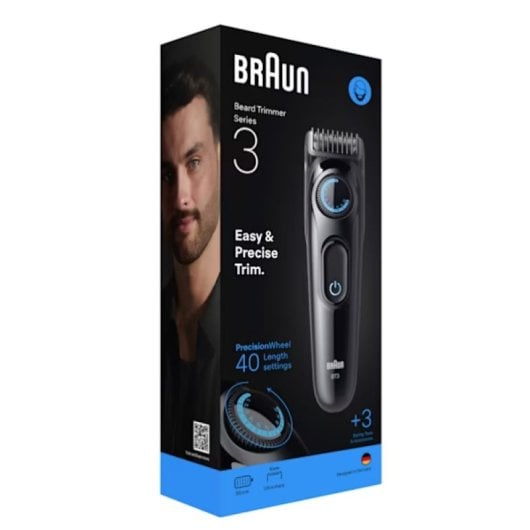 Recortadora Braun BT3520 Negro Azul Batería 40 ajustes 0,5-20mm Precisión