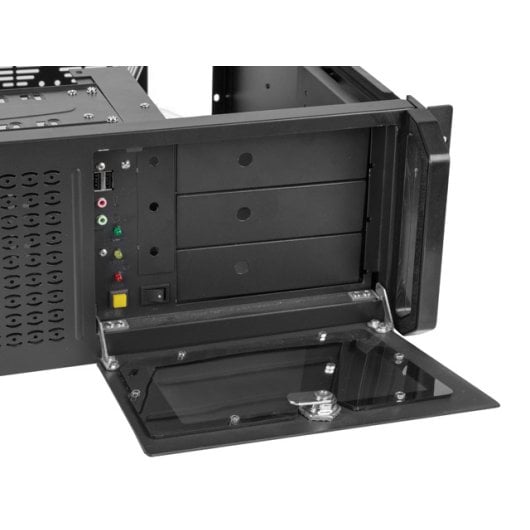 Bastidor Lanberg SC01-4504-08B 4U 2x 80mm Lüfter 7 HDD Einschübe Schwarz
