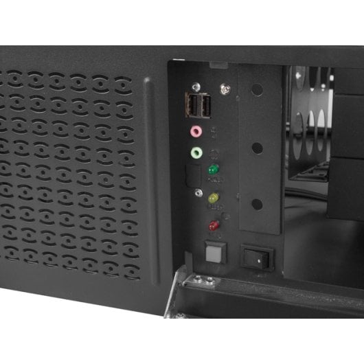 Bastidor Lanberg SC01-4504-08B 4U 2x 80mm Lüfter 7 HDD Einschübe Schwarz