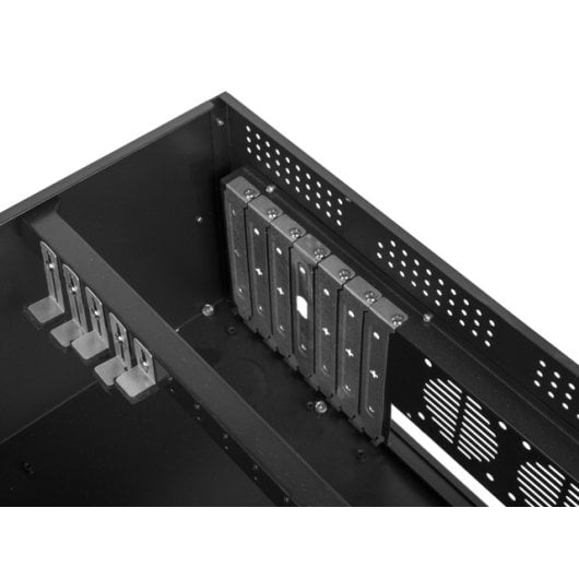 Bastidor Lanberg SC01-4504-08B 4U 2x 80mm Lüfter 7 HDD Einschübe Schwarz