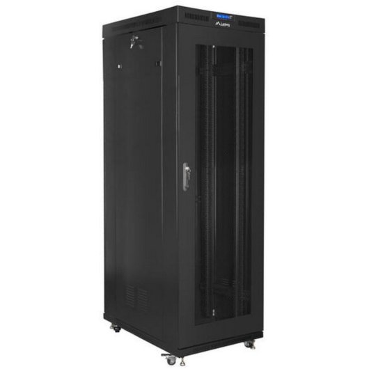 Rack Lanberg FF01-8227-23BL Nero 27U 800kg con Display LCD e Ventilazione Rack Lanberg FF01-8227-23BL Nero 27U 800kg con Display LCD e Ventilazione