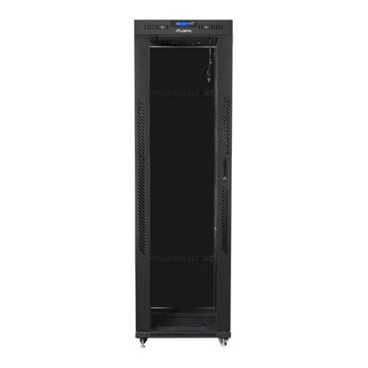 Rack Lanberg FF01-6242-12BL 42U Preto 1200kg com Vidro e Painel LCD