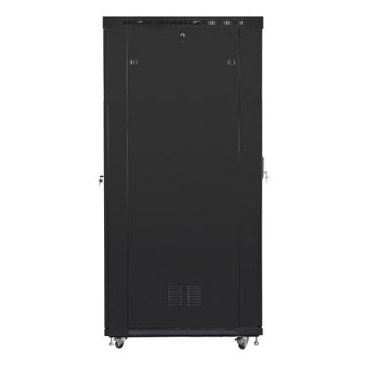 Rack Lanberg FF01-6242-12BL 42U Preto 1200kg com Vidro e Painel LCD