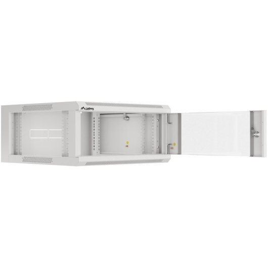 Bastidor de pared Lanberg WFFA-5604-10S 4U 60kg IP20 RAL7035 Gris cristal templado