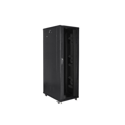 Schrank Lanberg FF01-8242-12B 42U 800kg RAL9004 Schwarz Klassisch