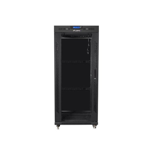Stehendes Rack Lanberg FF01-8027-12BL 27U 1200 kg schwarz Stehendes Rack Lanberg FF01-8027-12BL 27U 1200 kg schwarz