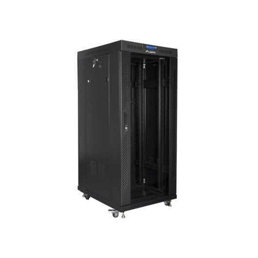 Stehendes Rack Lanberg FF01-8027-12BL 27U 1200 kg schwarz Stehendes Rack Lanberg FF01-8027-12BL 27U 1200 kg schwarz