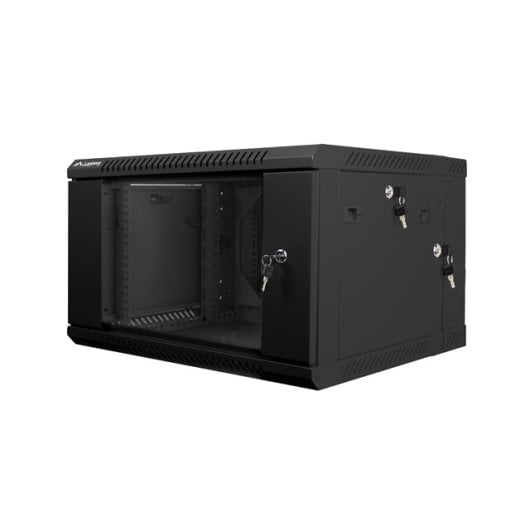 Cabinet Mur Lanberg WF02-6606-10B 6U 60 kg Noir
