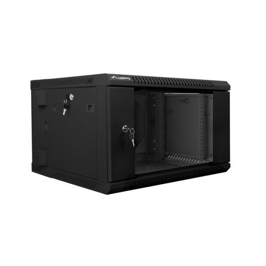 Cabinet Mur Lanberg WF02-6606-10B 6U 60 kg Noir