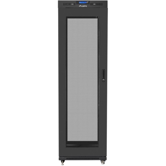 Rack-Schrank Lanberg FF01-6642-23BL 42U IP20 Schwarz 1200kg Tragkraft Rack-Schrank Lanberg FF01-6642-23BL 42U IP20 Schwarz 1200kg Tragkraft